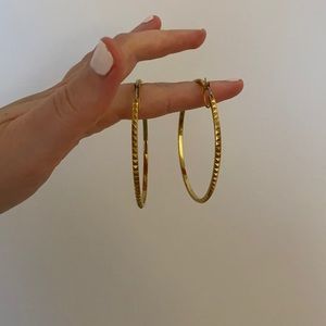 Gold hoops from henri bendal - worn